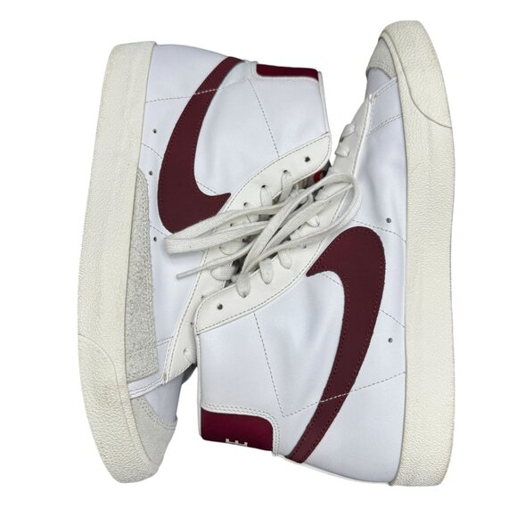 Nike Blazer Mid '77 Vintage White Team Red High Top Sneaker BQ6806-111, Size 12 - Picture 6 of 10